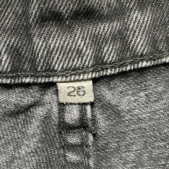 Carmar Distressed Size 26 Black Short Shorts - Picture 3 of 4